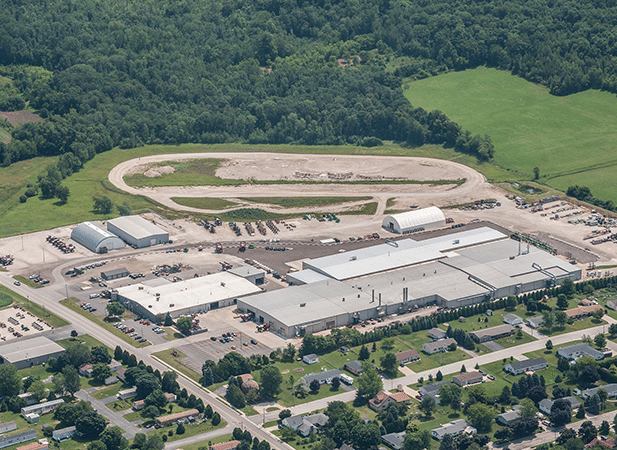 Ag Bag factory arial shot